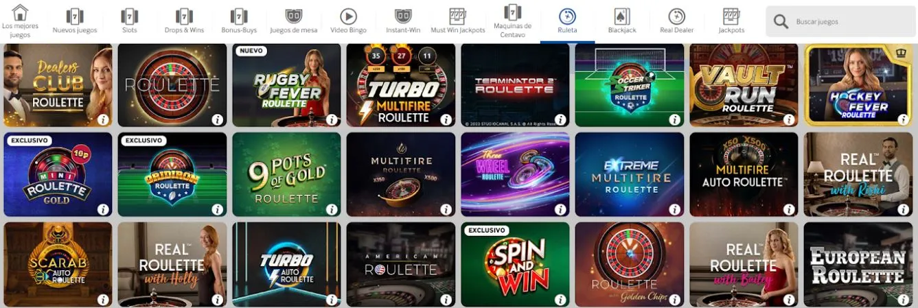 ruleta reglas betway