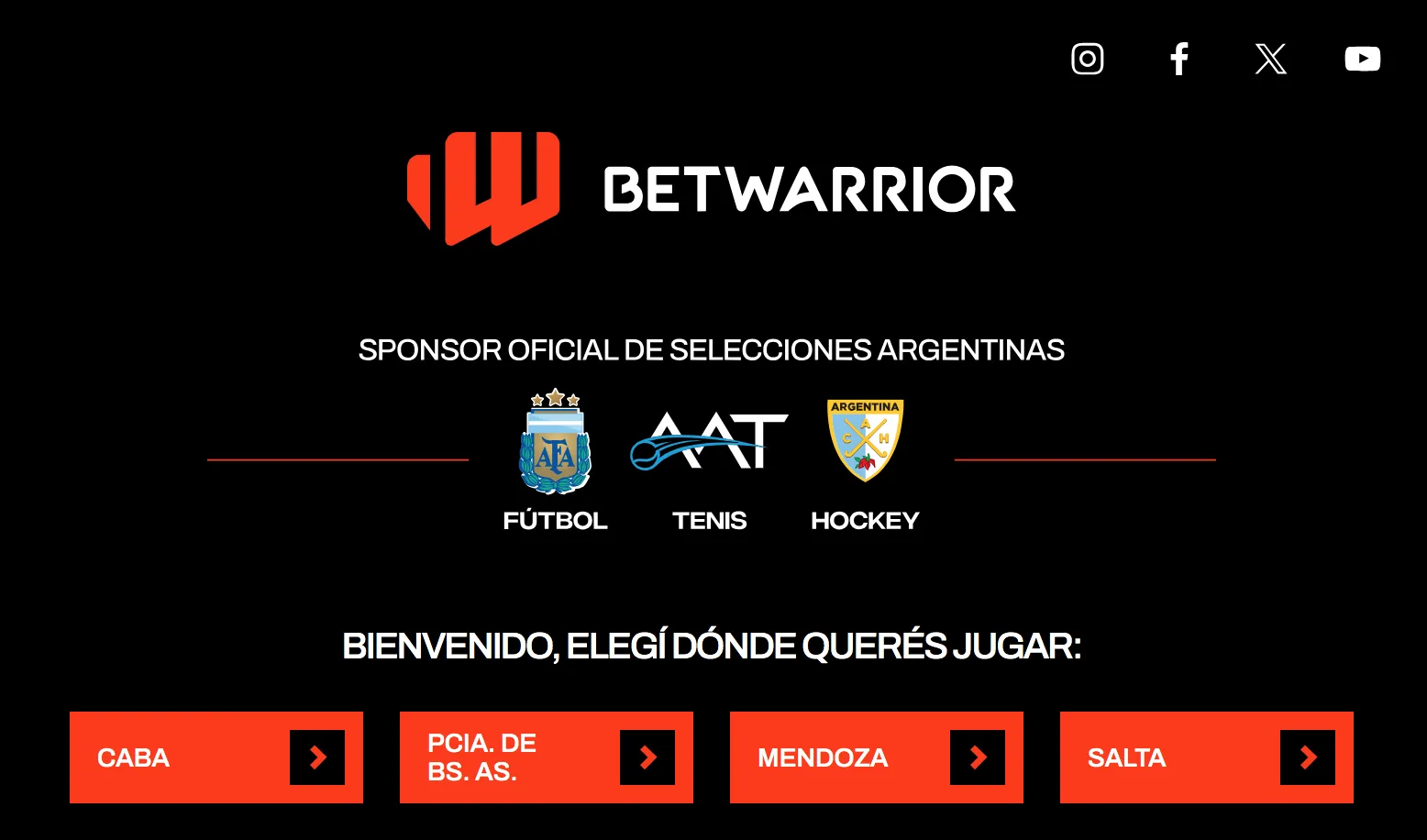 Betwarrior inicio