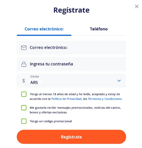 Registro Vulkan Vegas