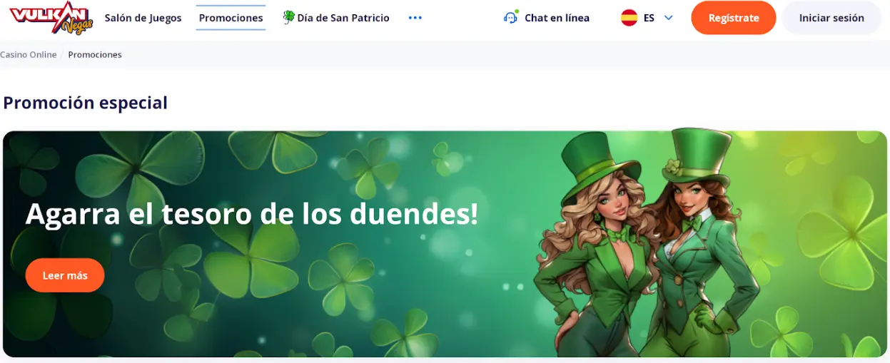 Promoción Vulkan Vegas